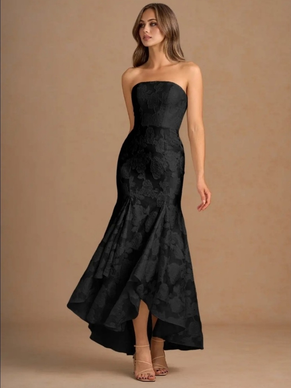 Azazie Atelier Avina Black dress size 10 NEW WITH TAGS